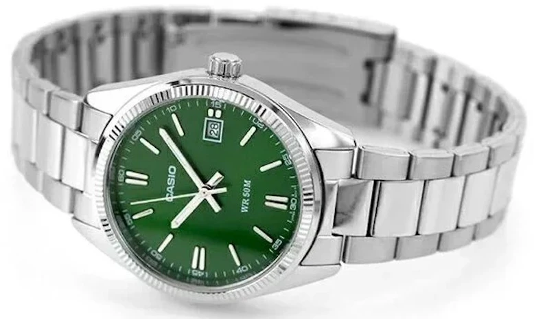Laikrodis Casio Collection Vintage CASIO COLLECTION modelis UNISEX DATE - FOREST Žalias - UNISEX