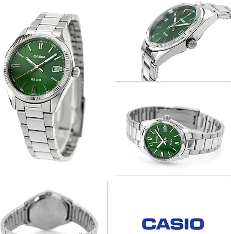 Laikrodis Casio Collection Vintage CASIO COLLECTION modelis UNISEX DATE - FOREST Žalias - UNISEX