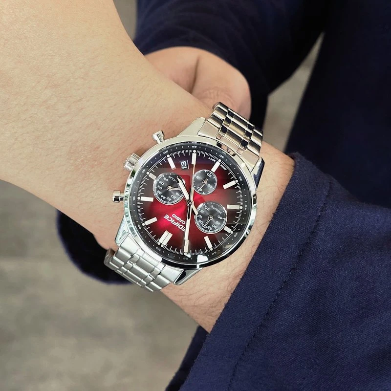 Laikrodis CASIO EDIFICE STANDARD CHRONOGRAPH - Raudonas EFR-575D-4AEF
