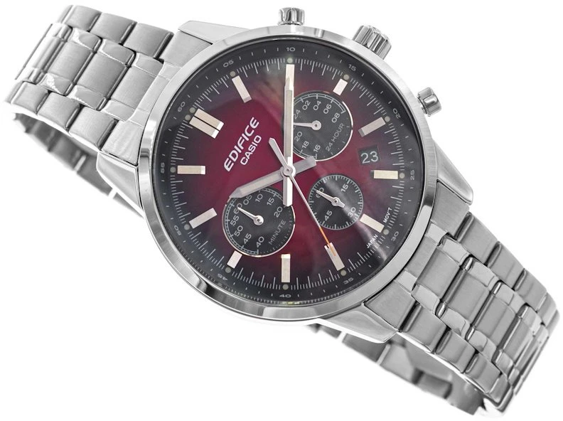 Laikrodis CASIO EDIFICE STANDARD CHRONOGRAPH - Raudonas EFR-575D-4AEF