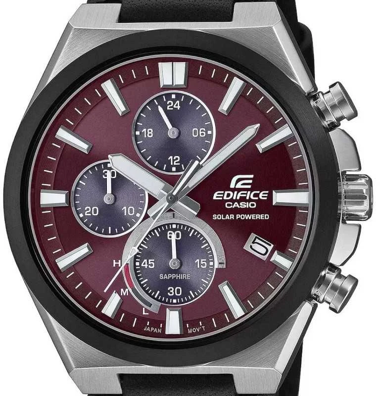 Laikrodis Casio „Edifice“ saulės energija varomas chronografas EFS-S630BL-5AVUEF
