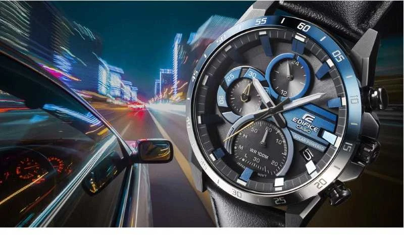 Laikrodis „Casio Edifice“ saulės energija varomas chronografas EQS-940NL-1AVUEF