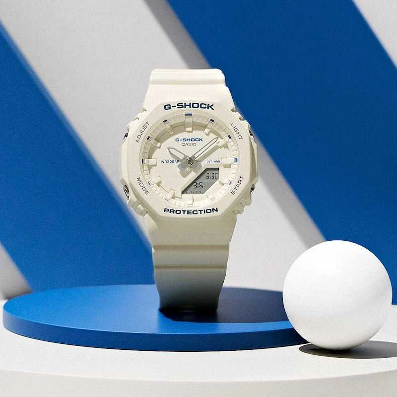Laikrodis Casio G-shock analoginis-skaitmeninis moteriškas GMA-P2100BA-7AER
