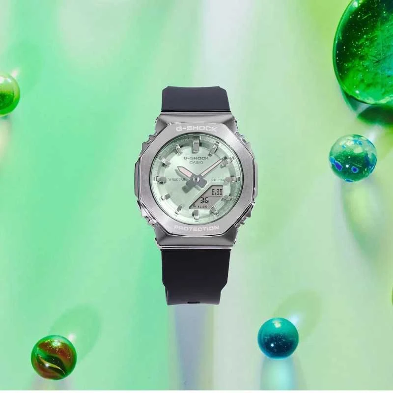 Laikrodis Casio G-shock analoginis-skaitmeninis moteriškas GM-S2110-3AER