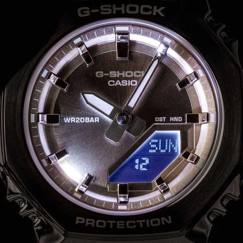 Laikrodis Casio G-shock analoginiai-skaitmeniniai moteriški bateliai GM-S2110-7A9ER