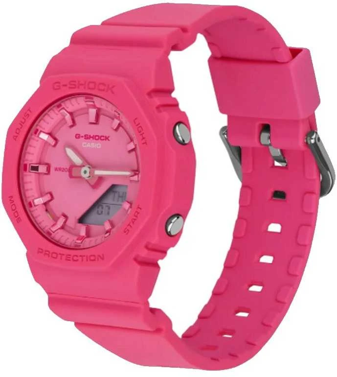 Laikrodis Casio G-shock analoginis-skaitmeninis moteriškas GMA-P2100PP-4AER