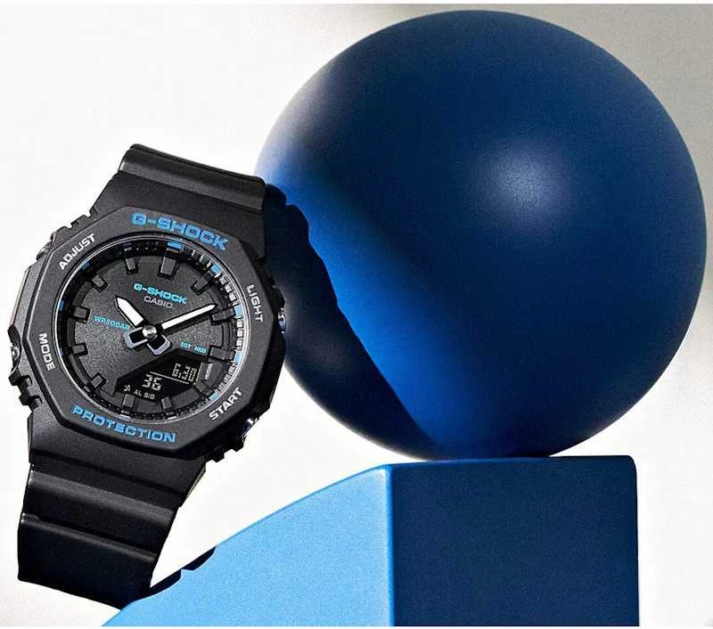 Laikrodis Casio G-shock Analoginis-skaitmeninis Moterims GMA-P2100BA-1AER