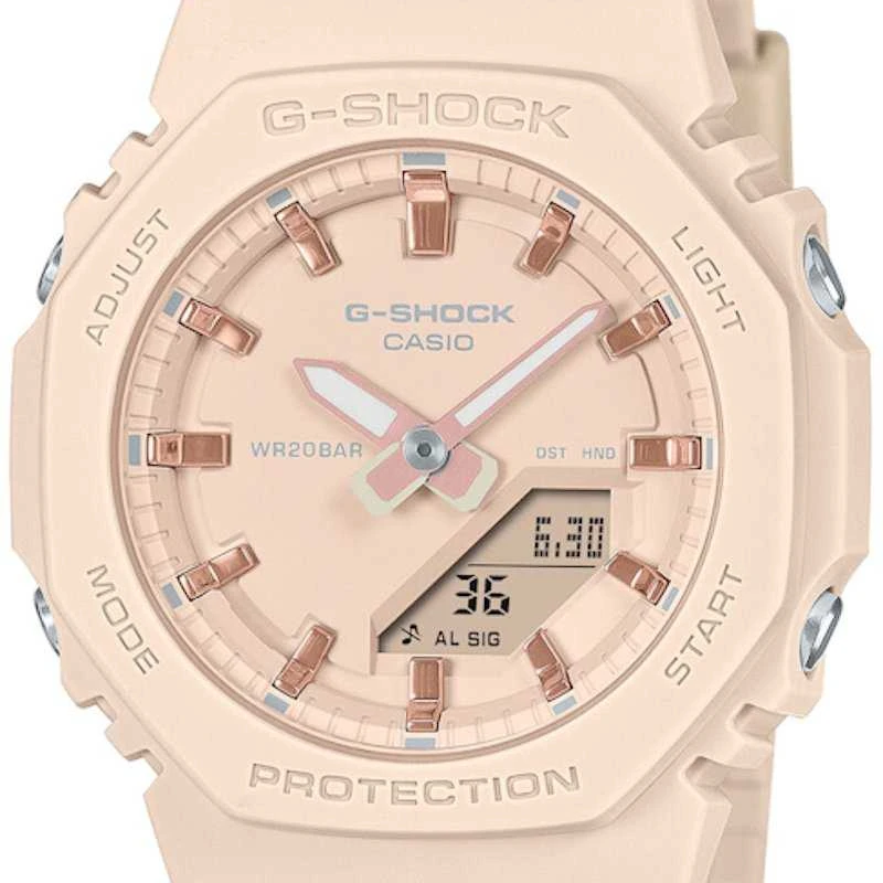 Casio G-shock analoginis-skaitmeninis moteriškas laikrodis GMA-P2100M-4AER