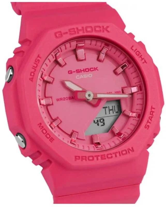 Laikrodis Casio G-shock analoginis-skaitmeninis moteriškas GMA-P2100PP-4AER