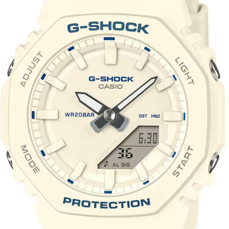 Laikrodis Casio G-shock analoginis-skaitmeninis moteriškas GMA-P2100BA-7AER