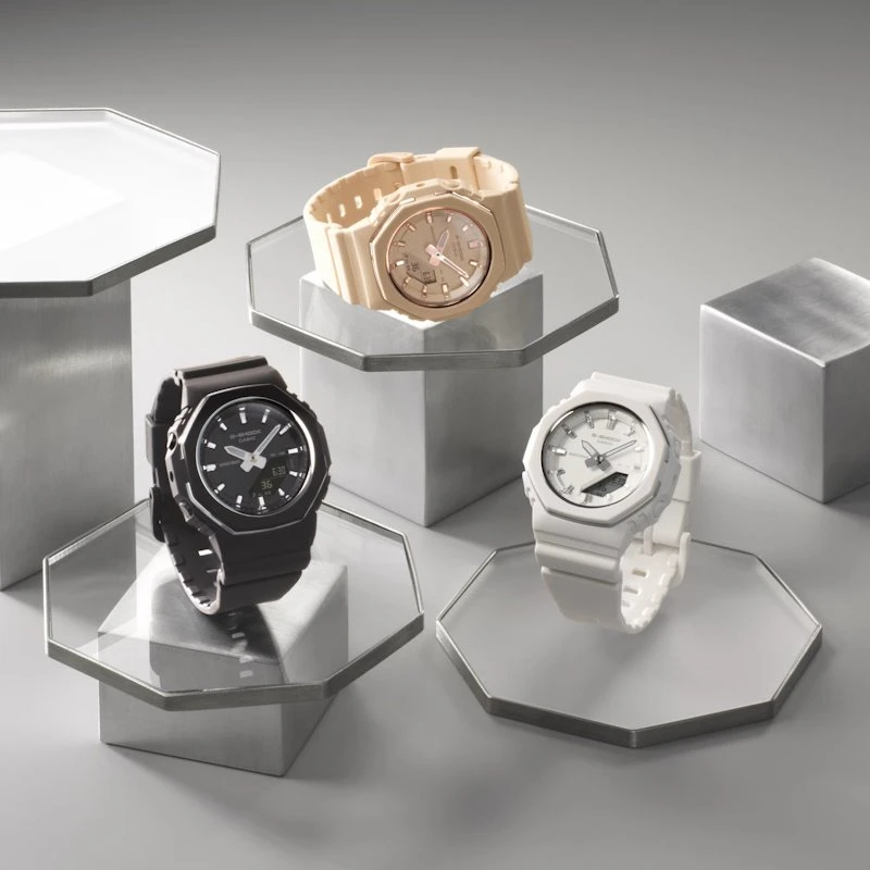 Laikrodis Casio G-shock analoginis-skaitmeninis moteriškas GMA-P2110-7AER