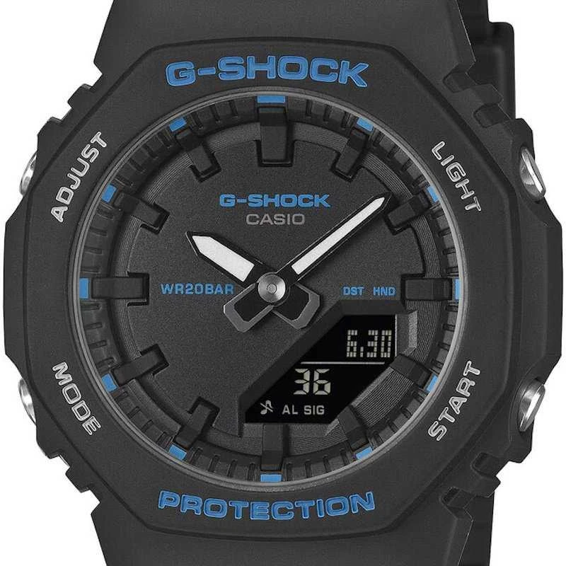 Laikrodis Casio G-shock Analoginis-skaitmeninis Moterims GMA-P2100BA-1AER