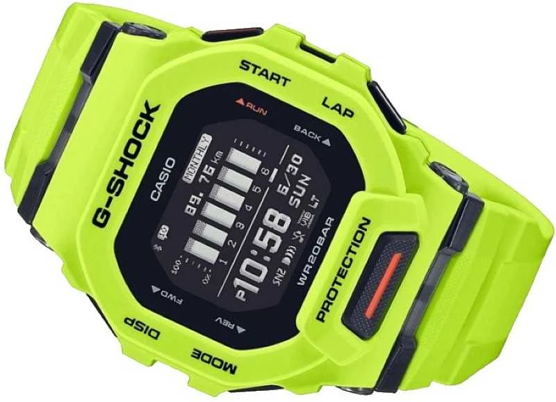 Išmanusis laikrodis Casio G-SQUAD, Salotinės spalvos su juodos spalvos detalėmis