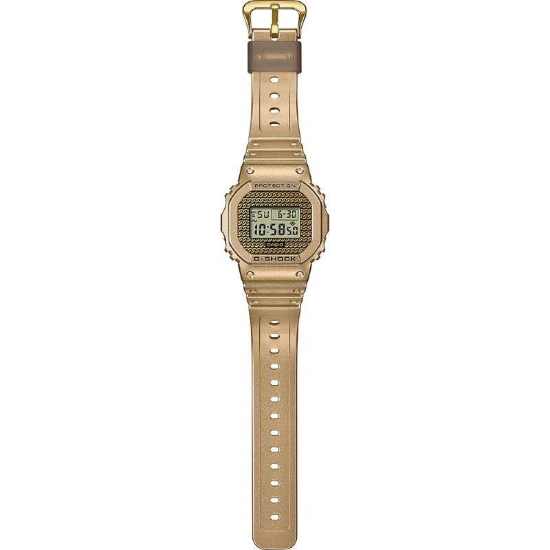 Laikrodis Casio G-SHOCK ORIGINAL DWE-5600HG-1ER CARBON CORE GUARD GOLD CHAIN