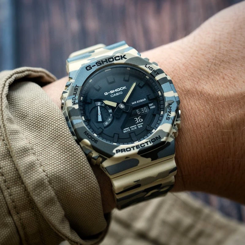 Laikrodis Casio G-shock Original GA-2100CM-5AER Carbon Core Guard