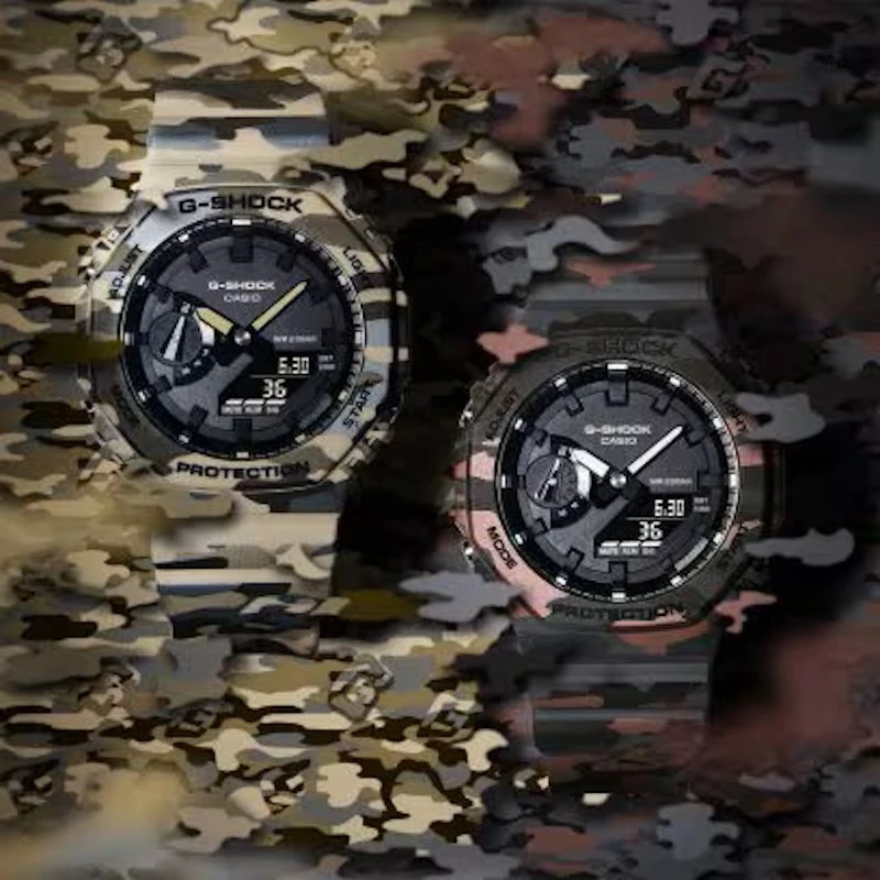 Laikrodis Casio G-Shock Original GA-2100CM-8AER Anglies pluošto šerdies apsauga