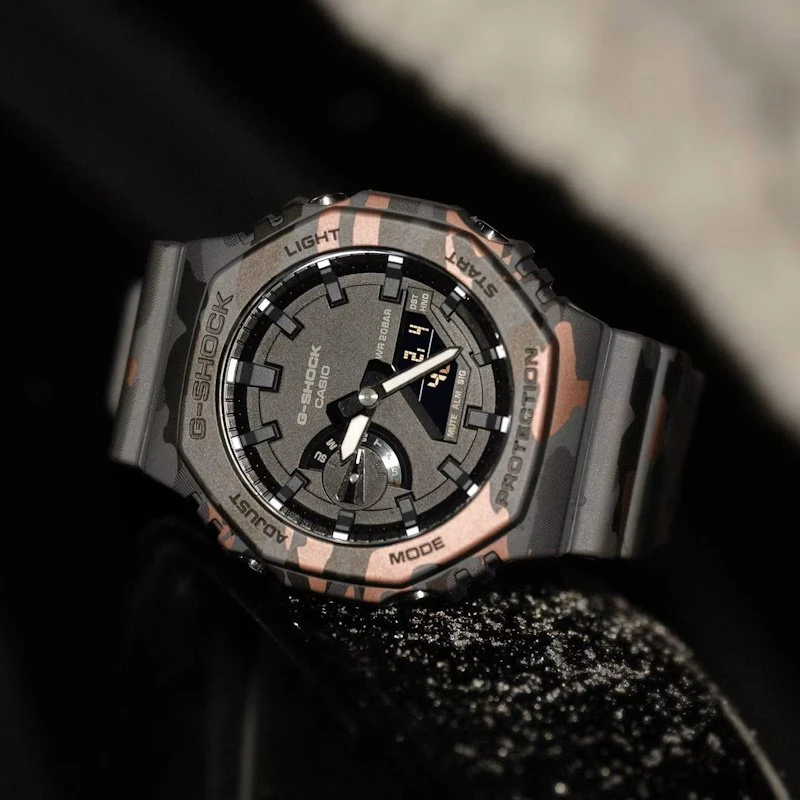 Laikrodis Casio G-Shock Original GA-2100CM-8AER Anglies pluošto šerdies apsauga