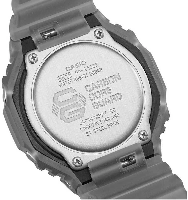 Laikrodis Originalus „Casio G-shock“ GA-2100K-1AER anglies pluošto šerdies apsauga