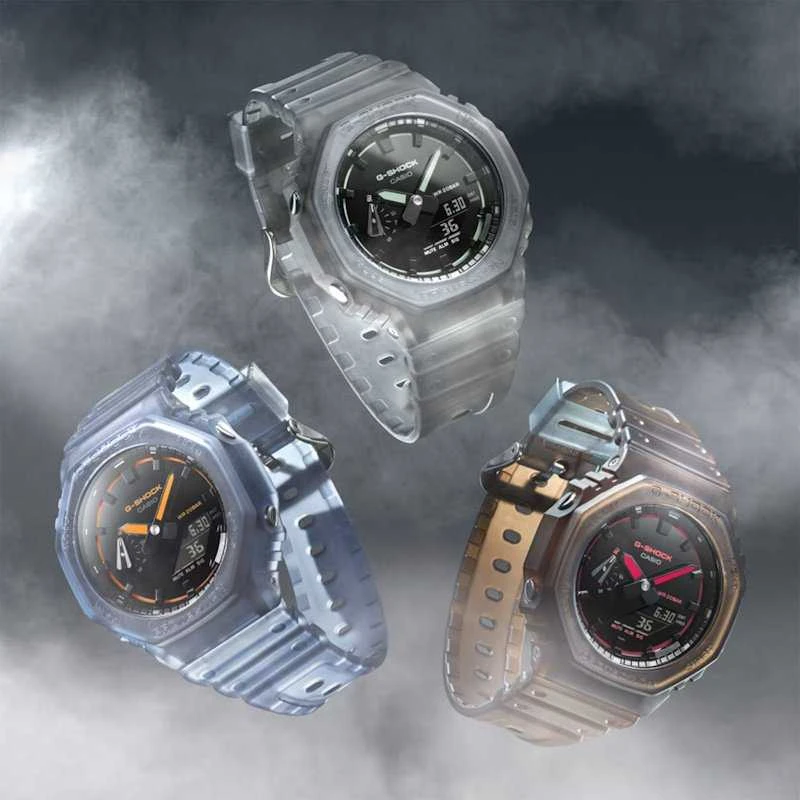 Laikrodis Originalus „Casio G-shock“ GA-2100K-1AER anglies pluošto šerdies apsauga