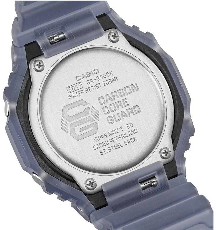 Laikrodis „Casio G-Shock Original GA-2100K-2AER“ anglies pluošto šerdies apsauga