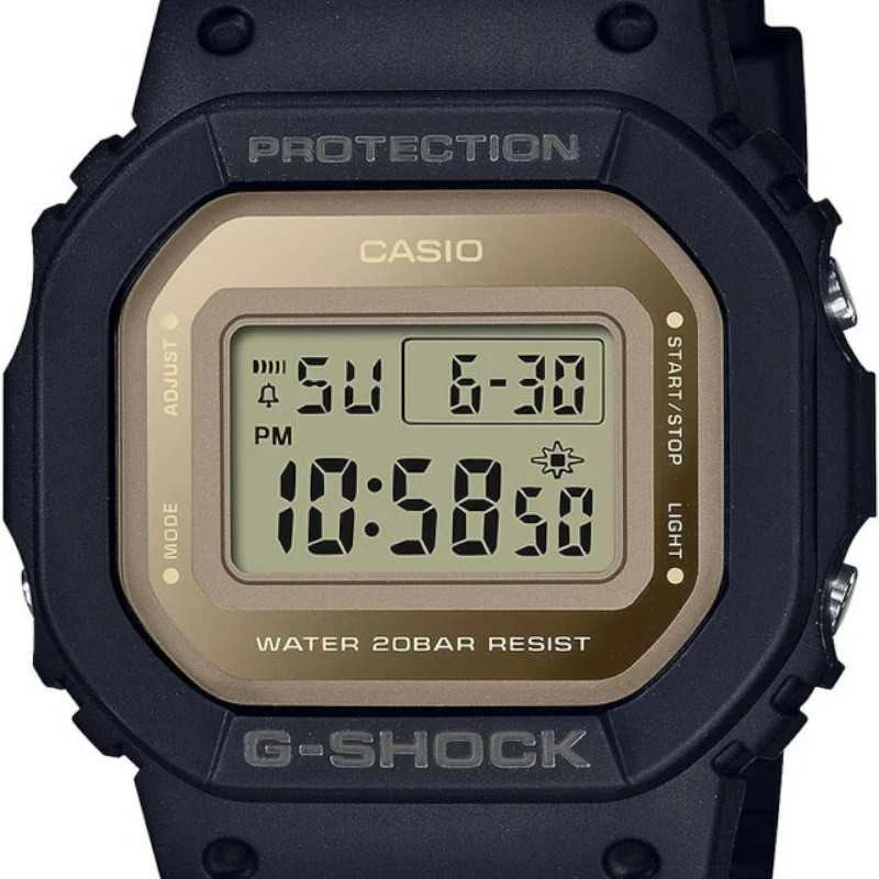 Laikrodis „Casio G-shock“ originalios metalinės akcentinės spalvos GMD-S5600-1ER