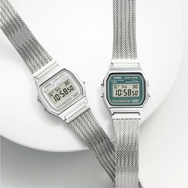 Laikrodis Casio Collection Vintage CASIO VINTAGE ICONIC - Žalias A158WEM-3EF