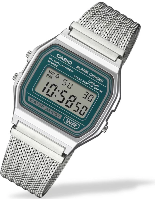 Laikrodis Casio Collection Vintage CASIO VINTAGE ICONIC - Žalias A158WEM-3EF