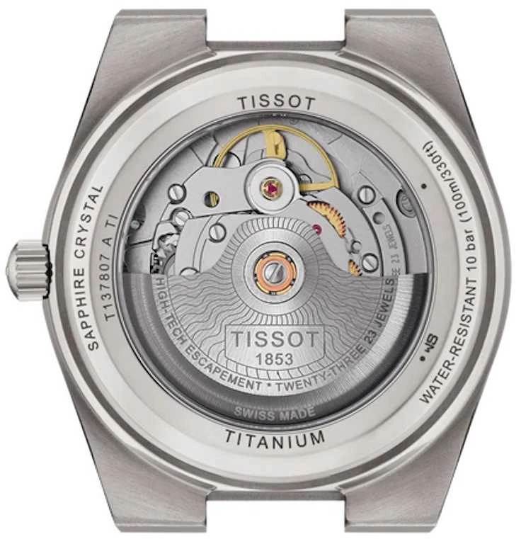 Laikrodis Tissot PRX Powermatic 80 Titanium 38mm T137.807.44.041.00