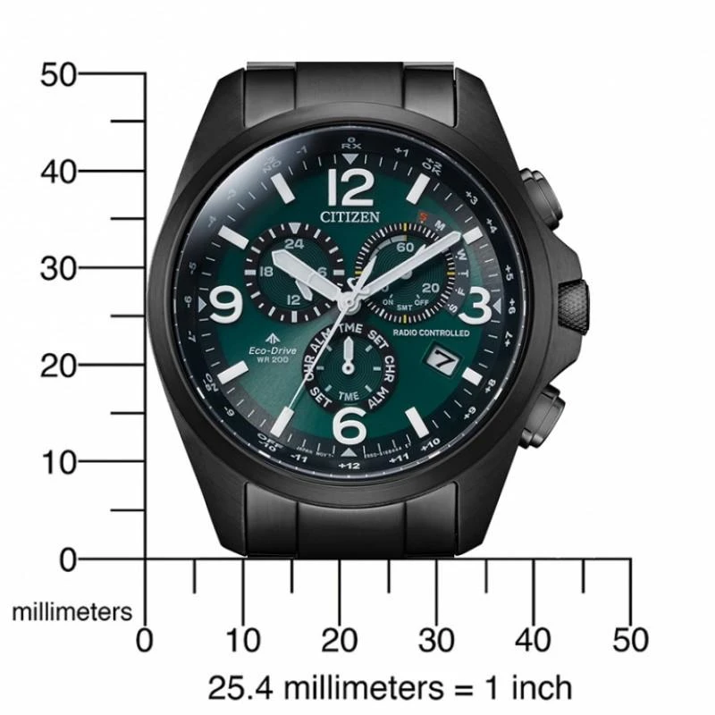 Laikrodis „Citizen Citizen Promaster Land Racer Eco Drive“ radijo bangomis valdomas CB5925-82X
