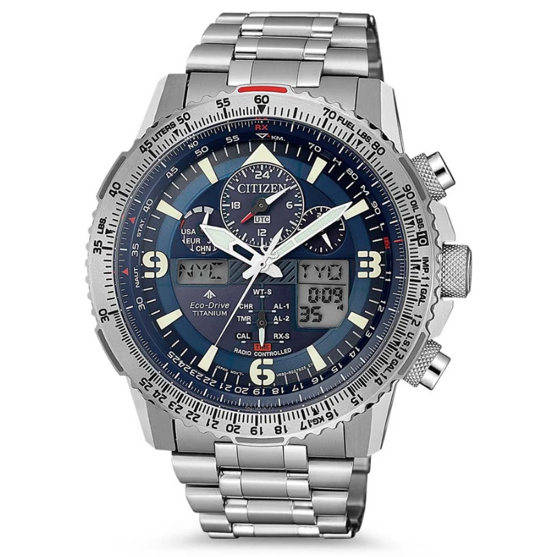 Laikrodis „Citizen PROMASTER SKY Eco-Drive“ radijo bangomis valdomas JY8100-80L