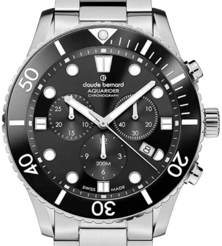 Laikrodis Claude Bernard Aquarider Chronograph 10252 3NBM NIB