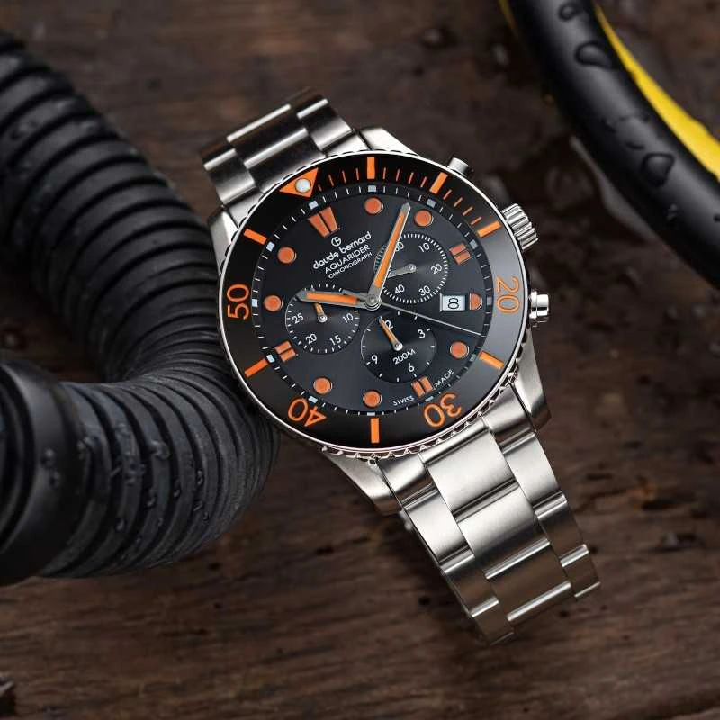 Laikrodis Claude Bernard Aquarider Chronograph 10252 3NOM NNO