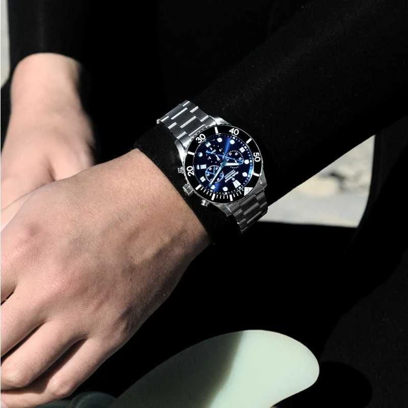 Laikrodis Claude Bernard Aquarider Chronograph 10252 3NBM BUIB