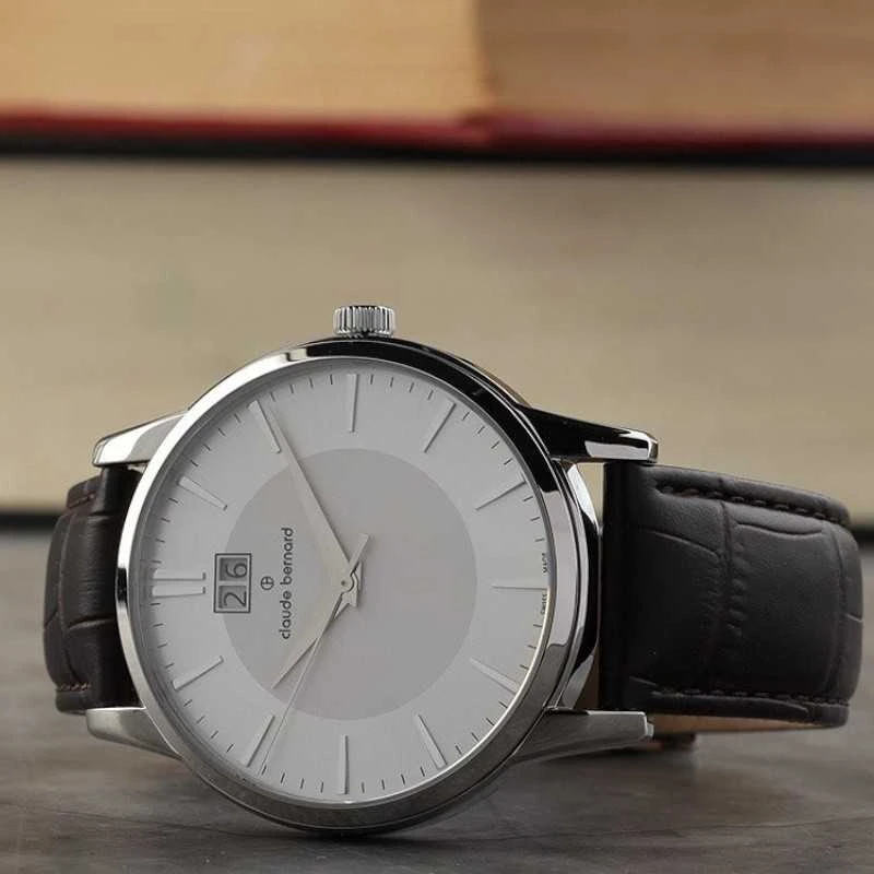 Laikrodis Claude Bernard Classic Big Date 63003 3 AIN