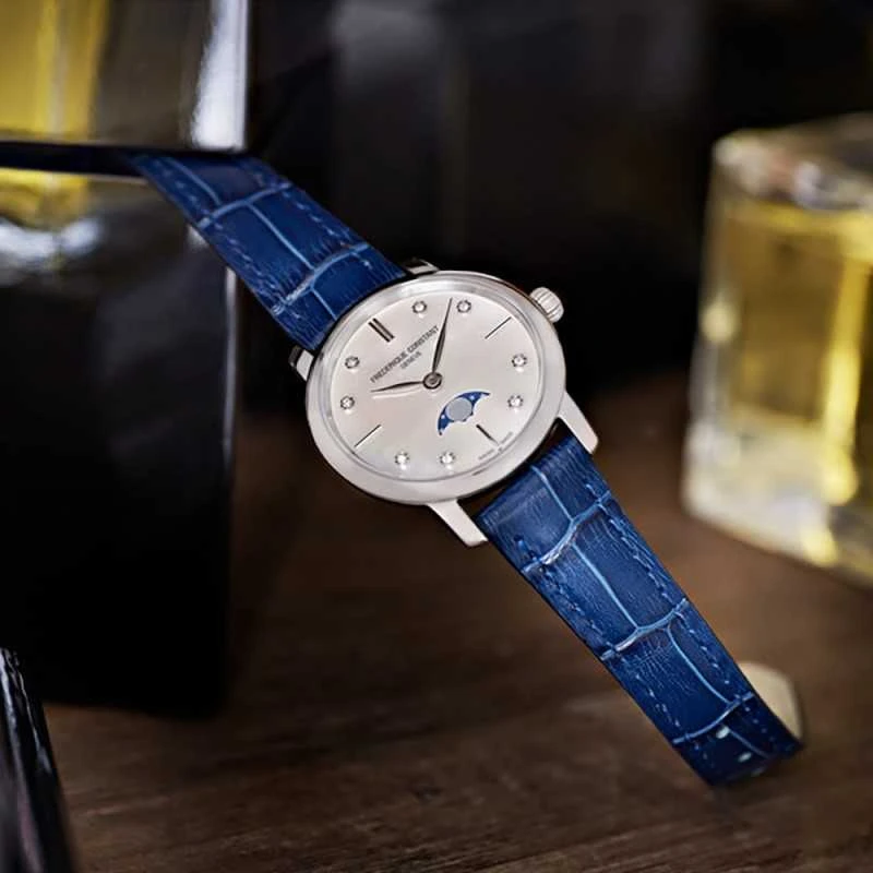 Laikrodis Frederique Constant Slimline Moonphase FC-206MPWD1S6