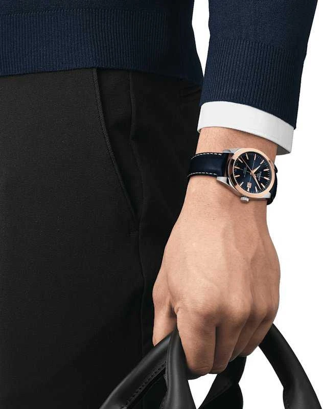 Laikrodis Tissot Gentleman Gold bezel 40mm T927.407.46.041.00