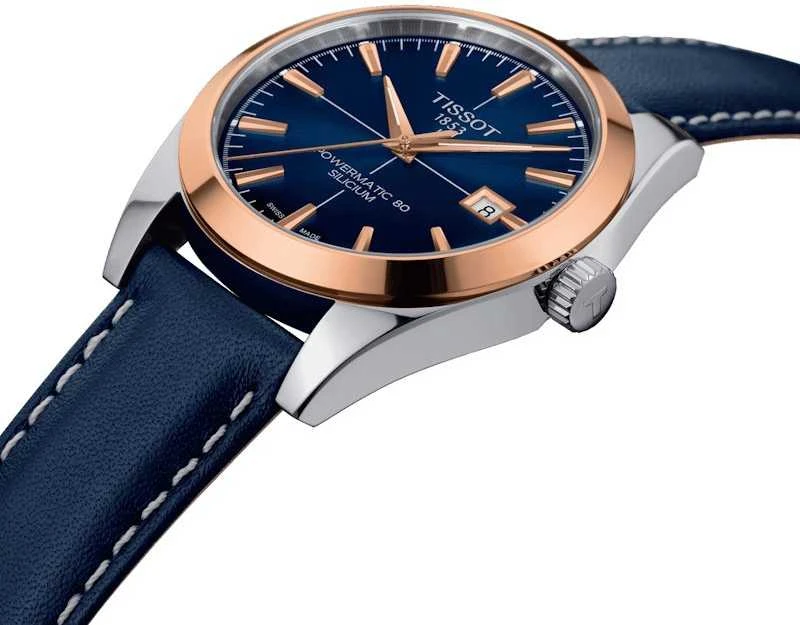Laikrodis Tissot Gentleman Gold bezel 40mm T927.407.46.041.00