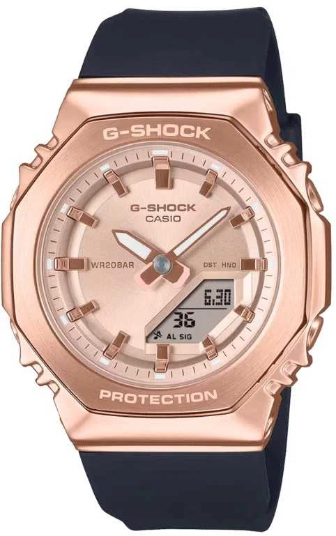 Laikrodis Casio G-shock analoginis-skaitmeninis moteriškas GM-S2110PG-1A4ER