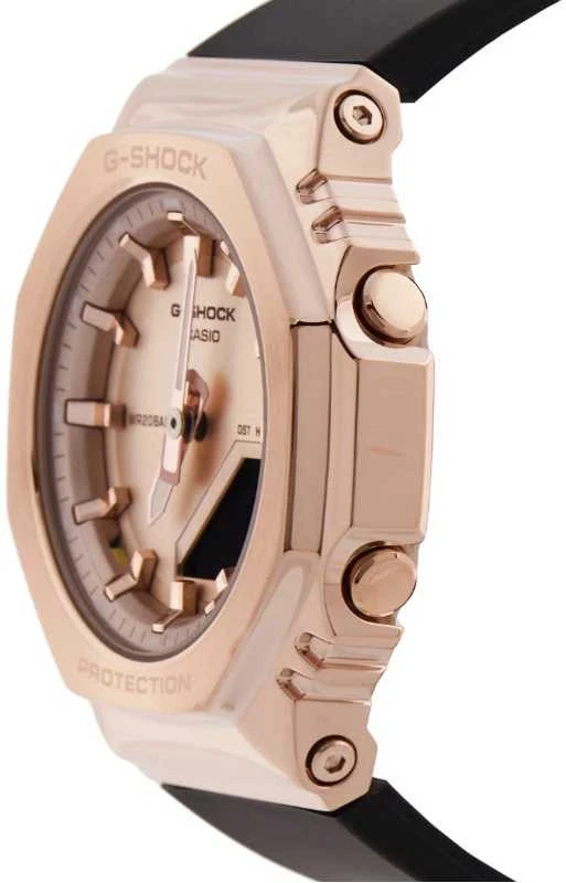 Laikrodis Casio G-shock analoginis-skaitmeninis moteriškas GM-S2110PG-1A4ER