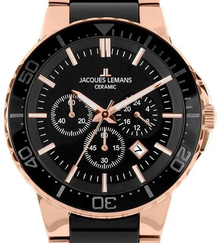 Laikrodis Jacques Lemans Juodas/Ceramic 1-2166C