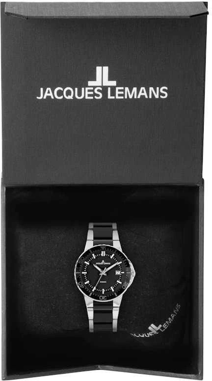 Laikrodis Jacques Lemans Juodas/Ceramic 1-2165A