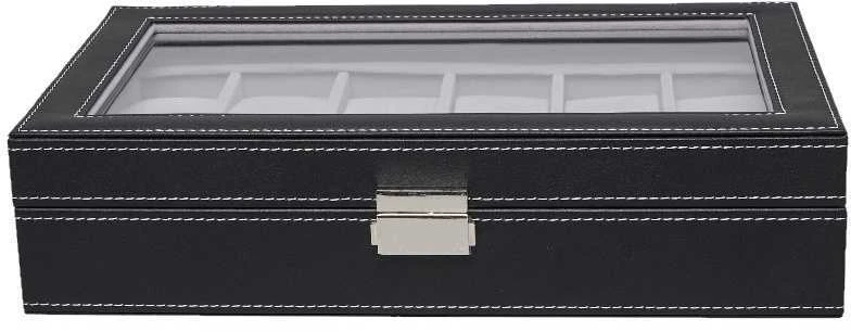 Laikrodis Julman Laikrodžio saugojimo dėžutė PU leather / Velour 12