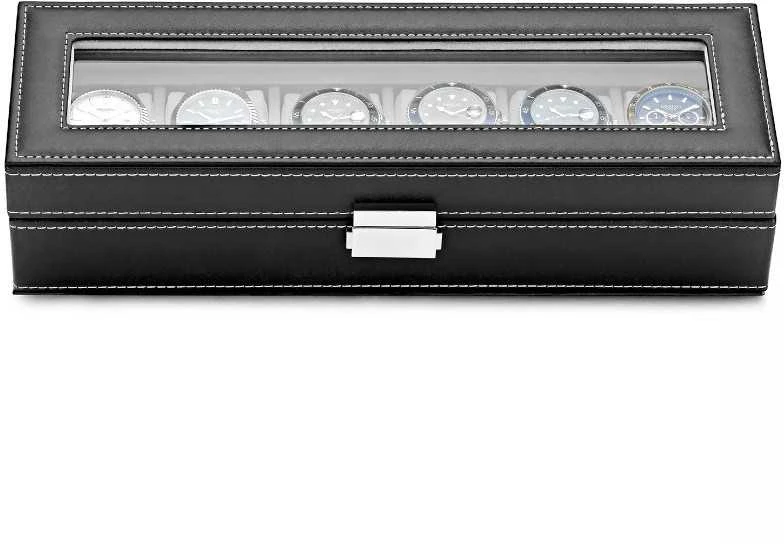 Laikrodis Julman Laikrodžio saugojimo dėžutė PU Leather 6