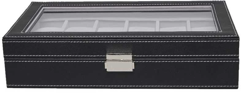 Laikrodis Julman Laikrodžio saugojimo dėžutė PU leather / Velour 12
