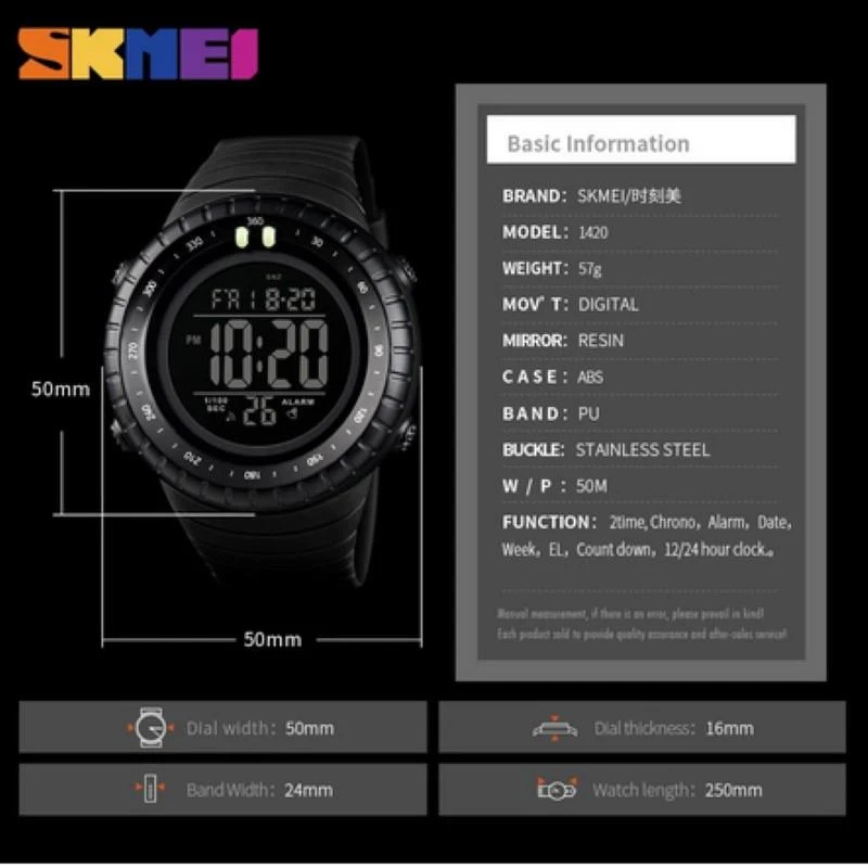 Laikrodis Skmei 1420 BK WT