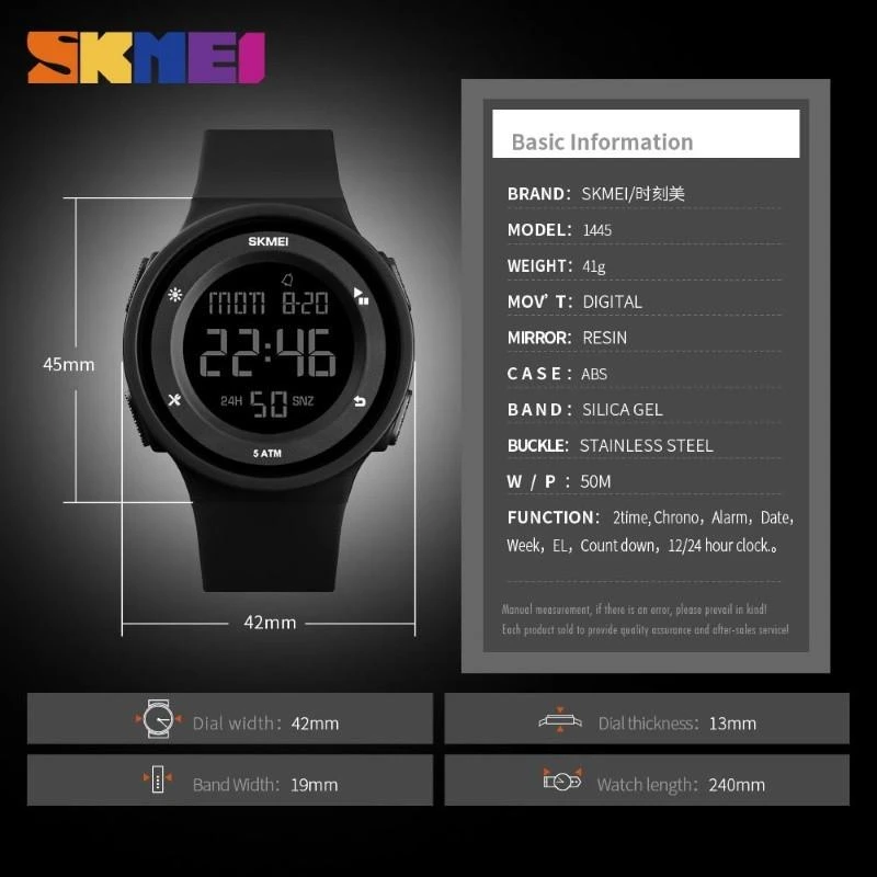 Laikrodis SKMEI 1445BK