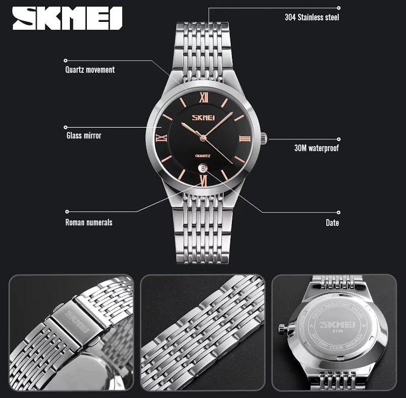 Laikrodis SKMEI 9139BKGD-S
