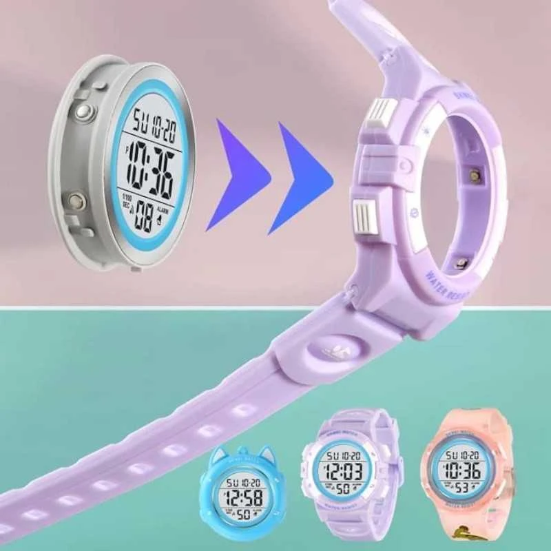 Laikrodis SKMEI Kid Series 2236LY vaikiškų laikrodukų rinkinys