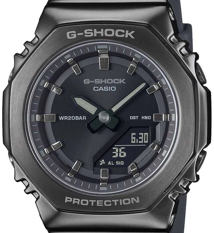 Casio G-shock analoginis-skaitmeninis moteriškas laikrodis GM-S2110B-8AER