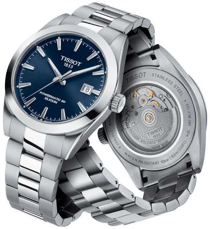 Laikrodis Tissot Gentleman Powermatic 80 Silicium T127.407.11.041.00